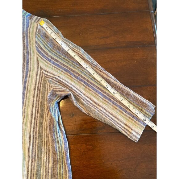 Karen Scott Vintage Womens Sleeveless Linen Blend V-Neck Midi Dress Size Large - Picture 14 of 15